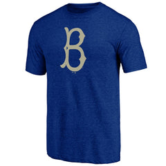 Los Angeles Dodgers Cooperstown Official Logo Tri-Blend T-Shirt - MLB
