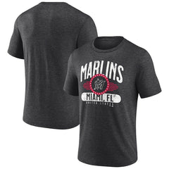 Miami Marlins Badge of Honor Tri-Blend T-Shirt - MLB