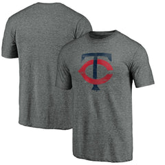 Minnesota Twins Weathered Official Logo Tri-Blend T-Shirt - MLB