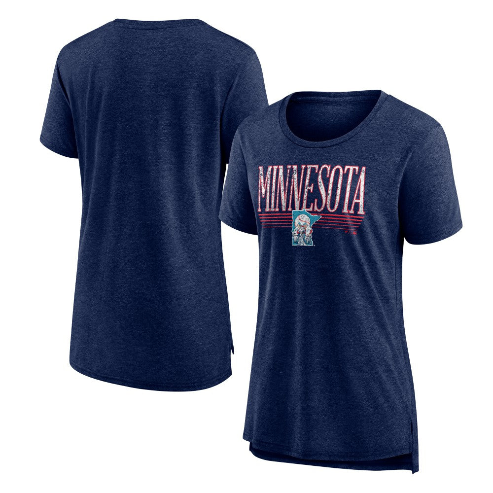 Minnesota Twins Women's Toppler Tri-Blend T-Shirt - MLB