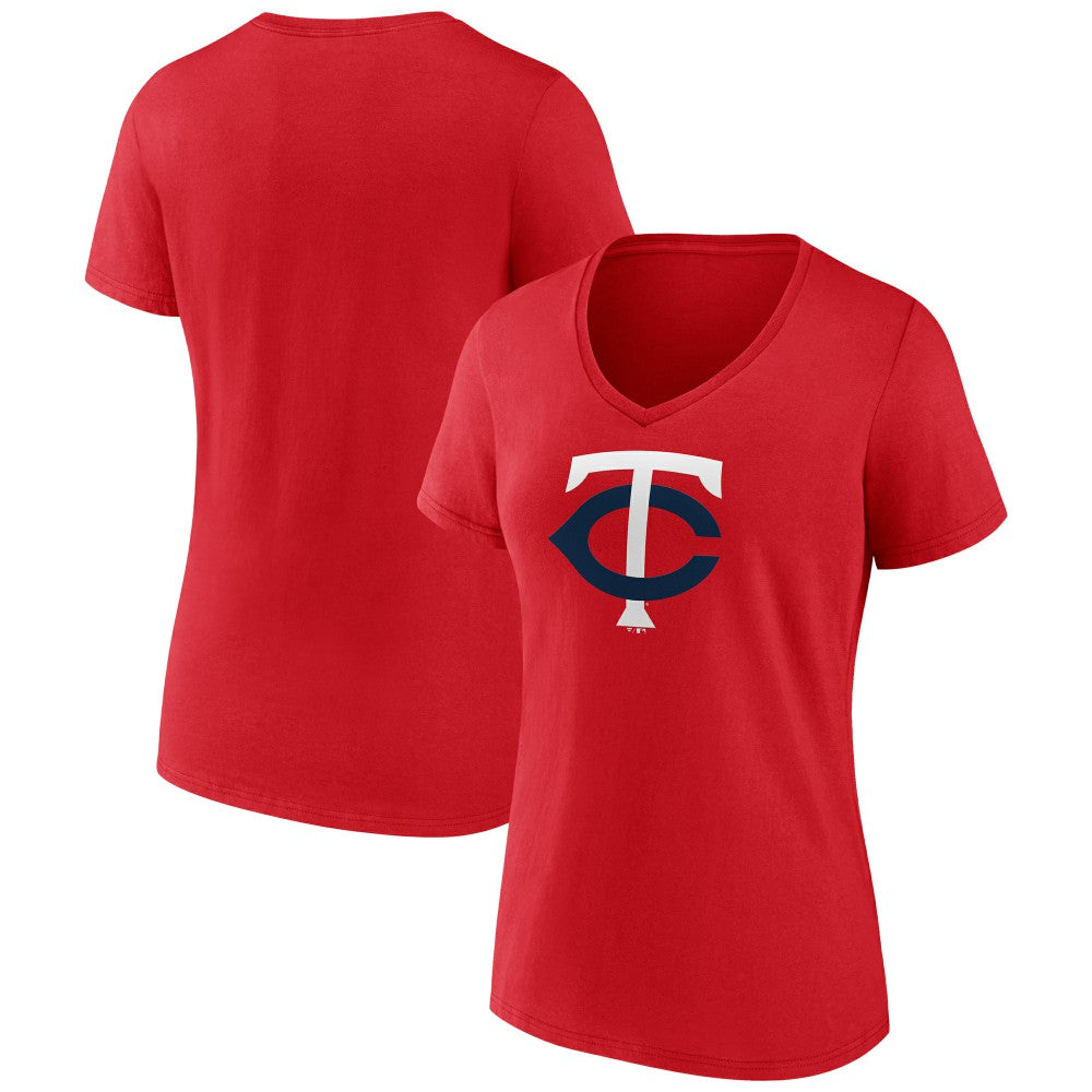 Minnesota Twins Women's Official Logo V-Neck T-Shirt - MLB