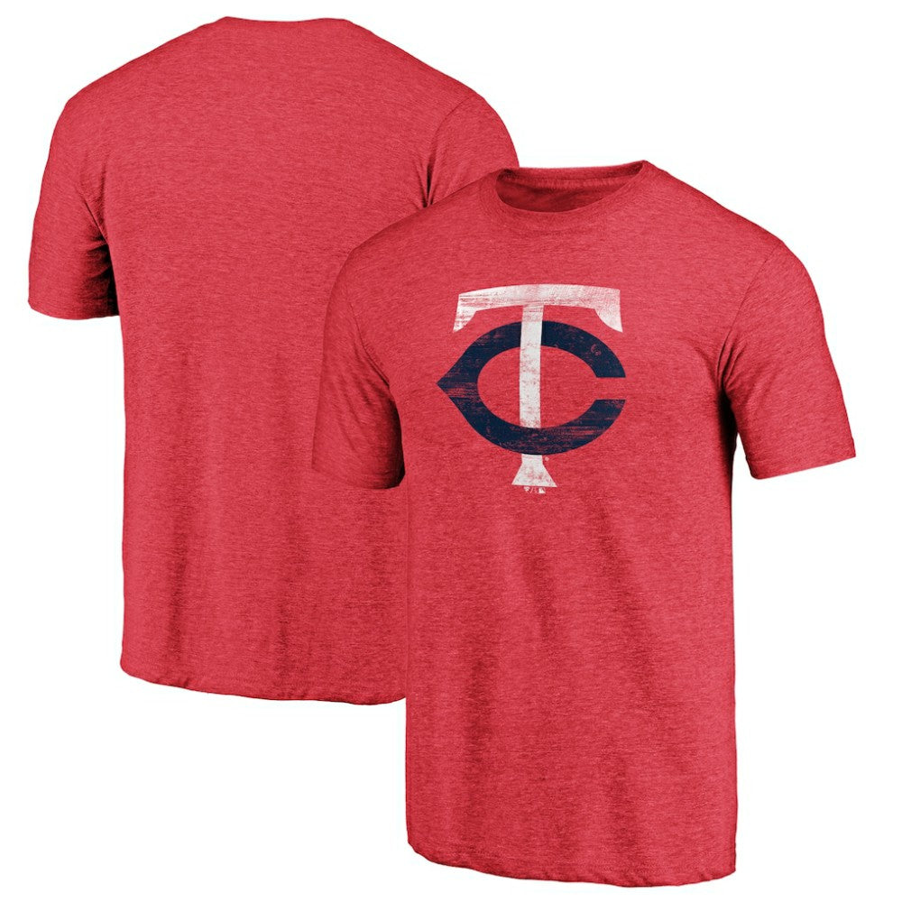 Minnesota Twins Weathered Official Logo Tri-Blend T-Shirt - MLB