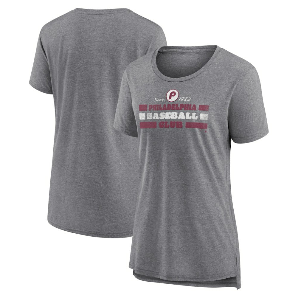 Philadelphia Phillies Women's Power Swing Tri-Blend T-Shirt - MLB