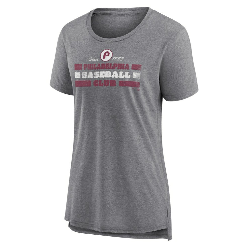 Philadelphia Phillies Women's Power Swing Tri-Blend T-Shirt - MLB