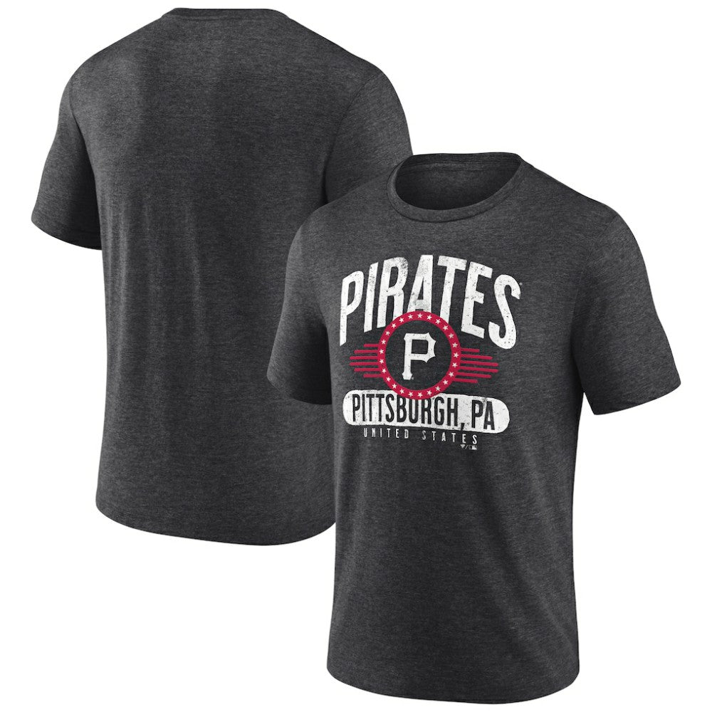 Pittsburgh Pirates Badge of Honor Tri-Blend T-Shirt - MLB
