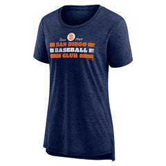 San Diego Padres Women's Power Swing Tri-Blend T-Shirt - MLB