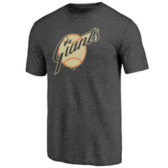 San Francisco Giants Cooperstown Official Logo Tri-Blend T-Shirt - MLB