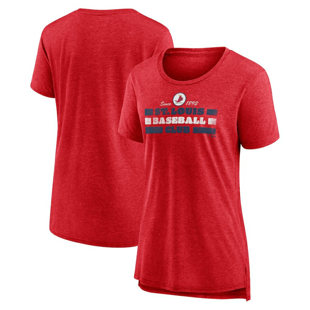 St. Louis Cardinals Women's Power Swing Tri-Blend T-Shirt - MLB