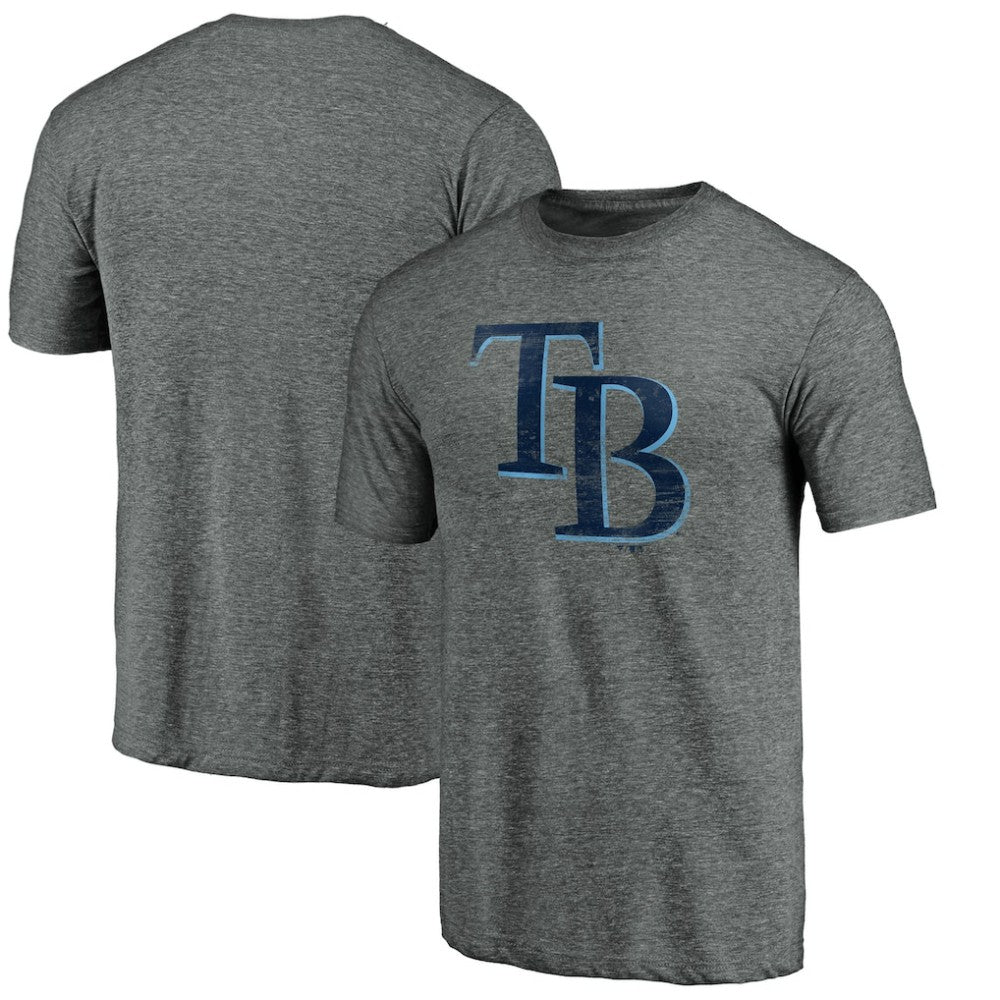 Tampa Bay Rays Weathered Official Logo Tri-Blend T-Shirt - MLB