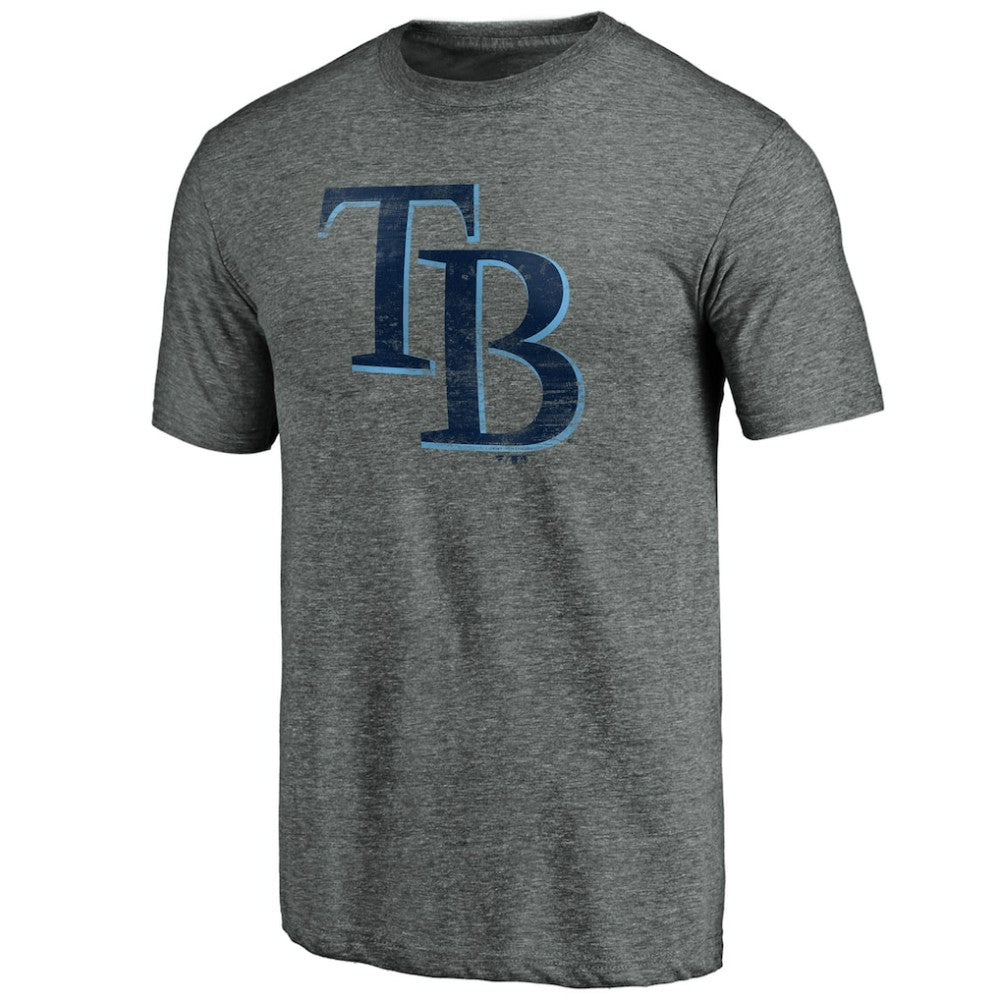 Tampa Bay Rays Weathered Official Logo Tri-Blend T-Shirt - MLB