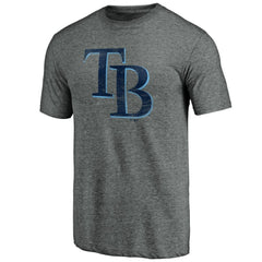 Tampa Bay Rays Weathered Official Logo Tri-Blend T-Shirt - MLB