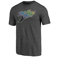 Tampa Bay Rays Cooperstown Official Logo Tri-Blend T-Shirt - MLB