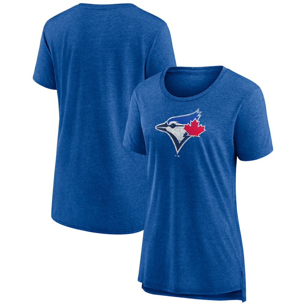 Toronto Blue Jays Women's Weathered Official Logo Tri-Blend T-Shirt - MLB