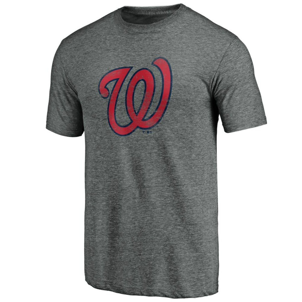 Washington Nationals Weathered Official Logo Tri-Blend T-Shirt - MLB
