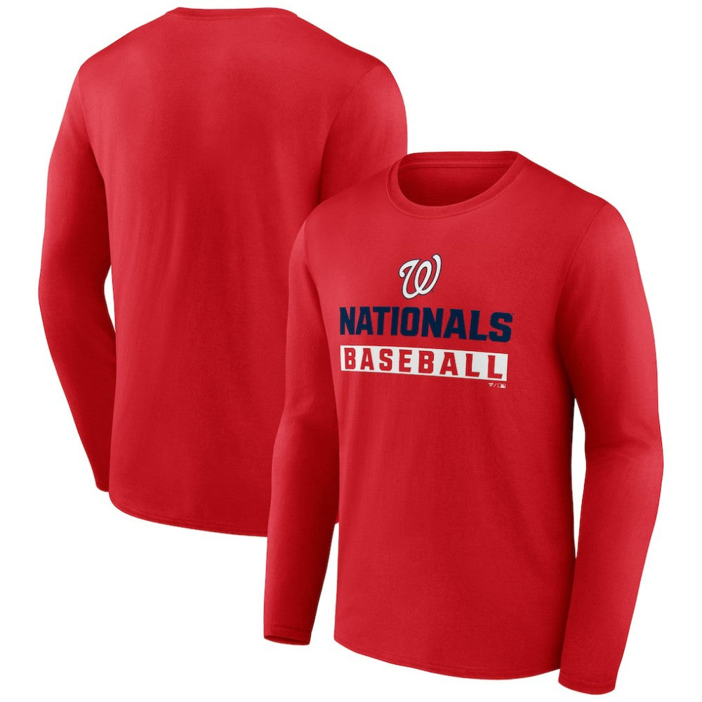 Washington Nationals Let's Go Long Sleeve T-Shirt - MLB