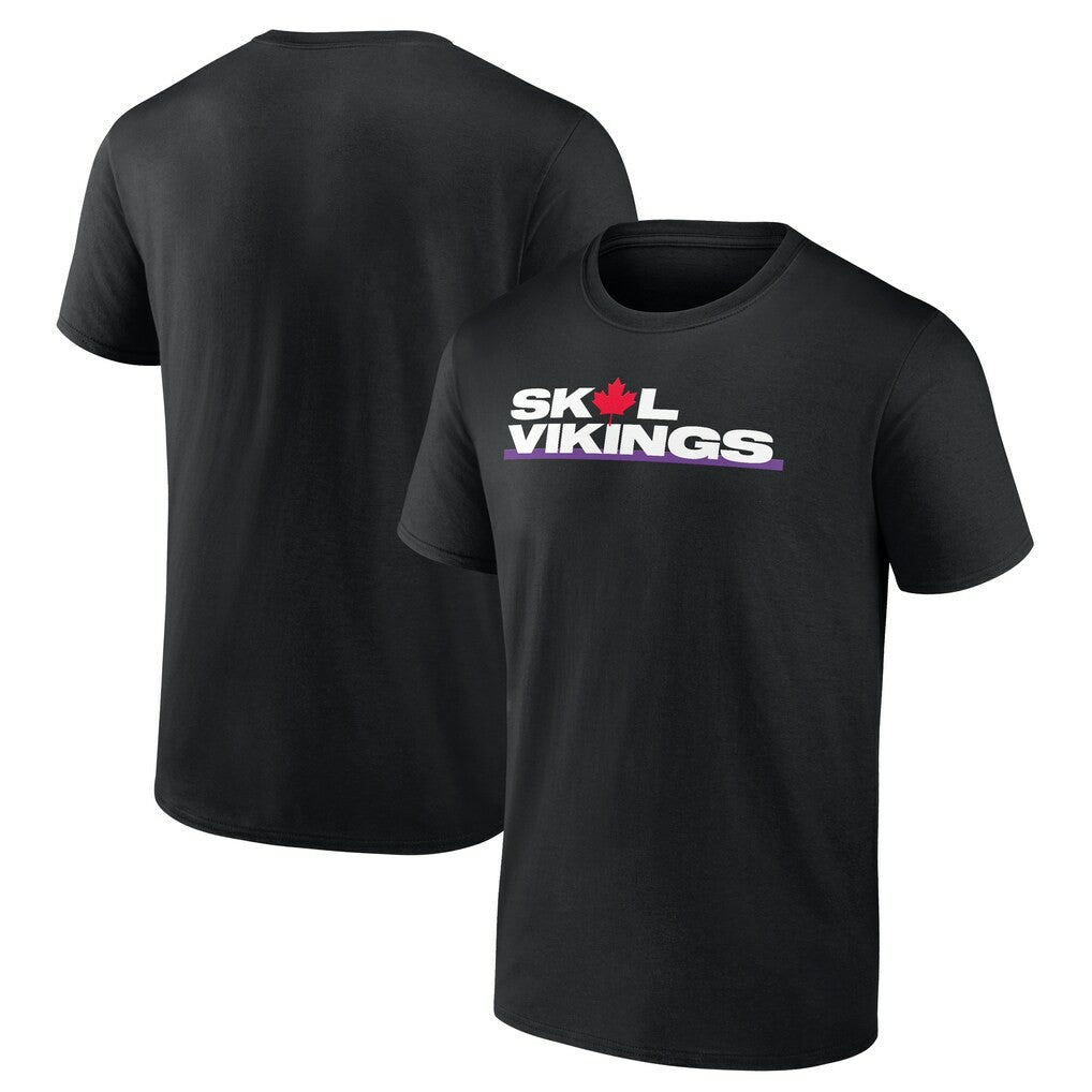 Minnesota Vikings Canada T-Shirt Black | NFL