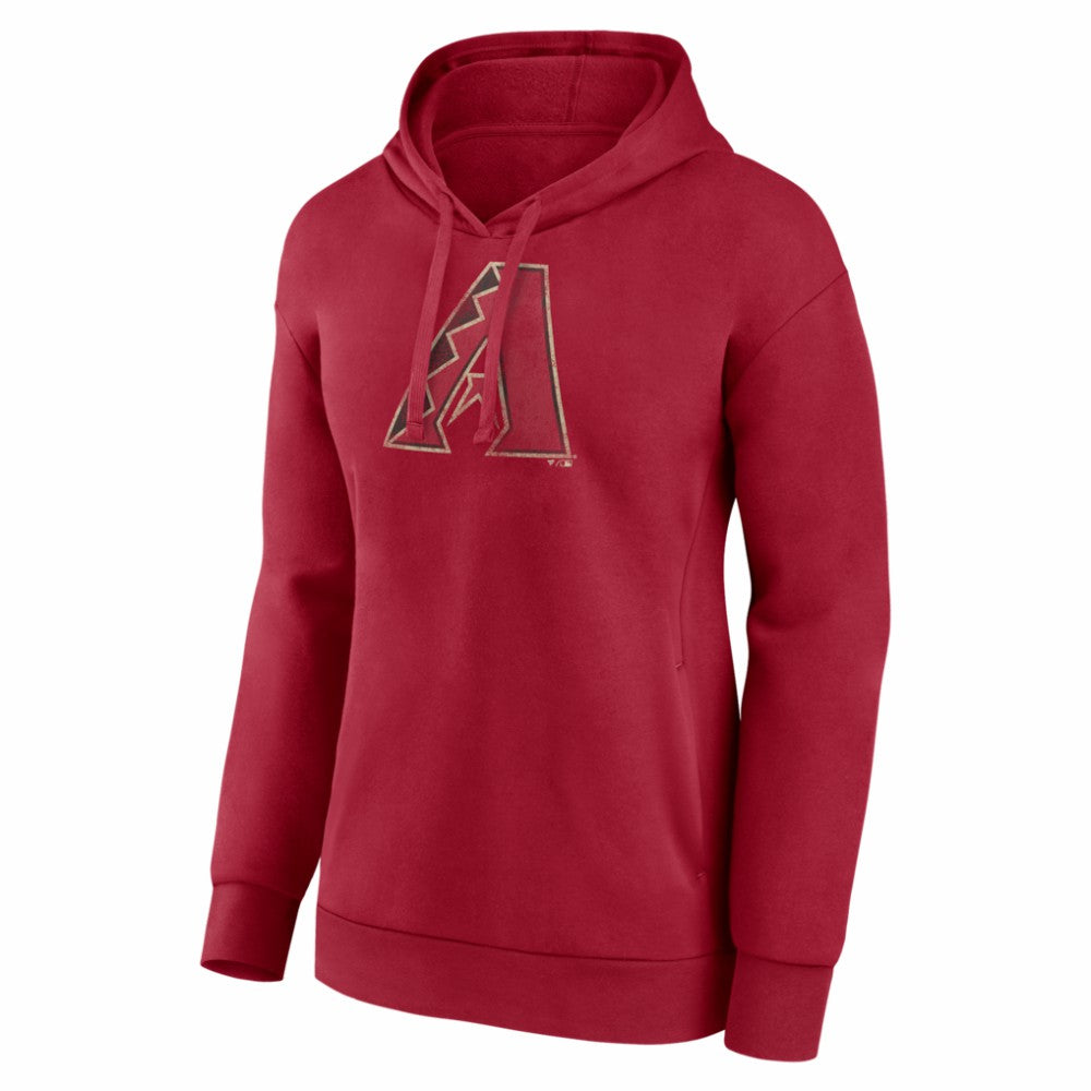 Arizona Diamondbacks Women's Distressed Team Pullover Hoodie - MLB