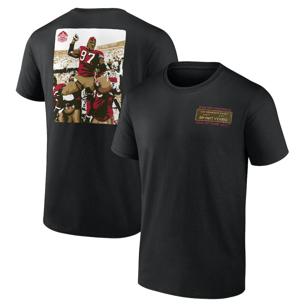 Bryant Young San Francisco 49ers Hall of Fame T-Shirt Black | NFL