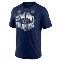 Dallas Cowboys Old Fashioned Tri-Blend T-Shirt Navy | NFL