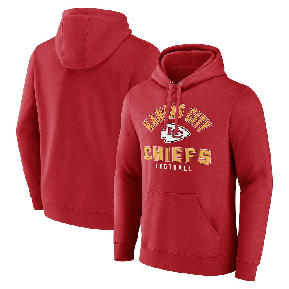 Kansas City Chiefs Between the Pylons Pullover Hoodie Red | NFL