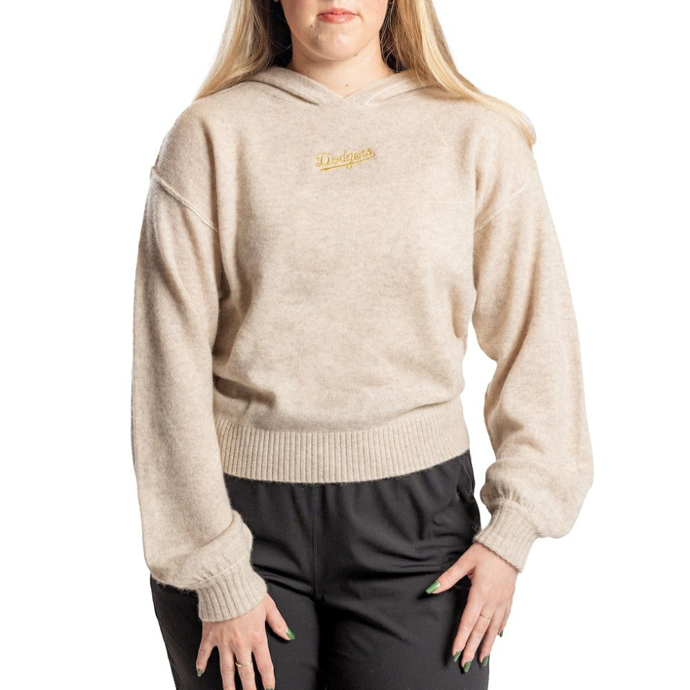 Los Angeles Dodgers Lusso Women's Beatriz Cashmere Pullover Hoodie - MLB