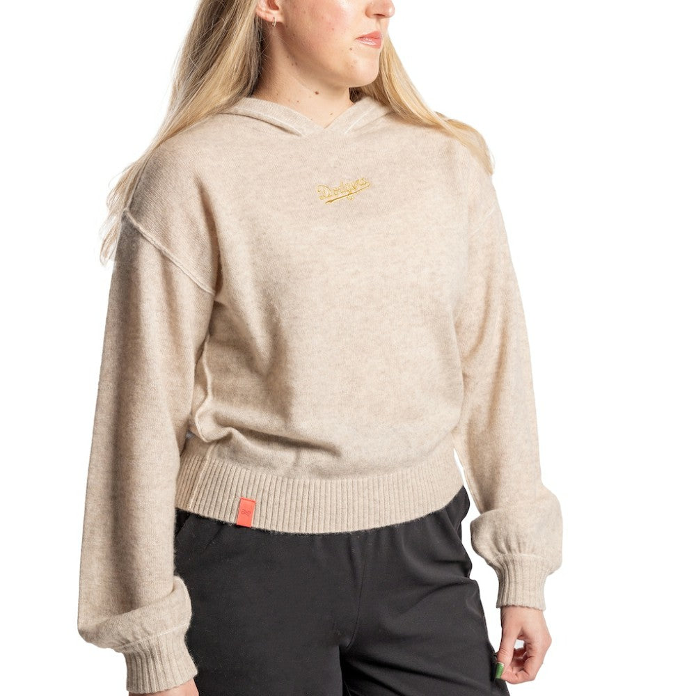 Los Angeles Dodgers Lusso Women's Beatriz Cashmere Pullover Hoodie - MLB
