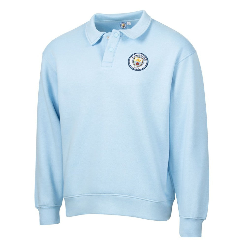 Manchester City Sport Design Sweden Retro Relaxed Fleece Sweatshirt Light Blue - FIFA World CUP