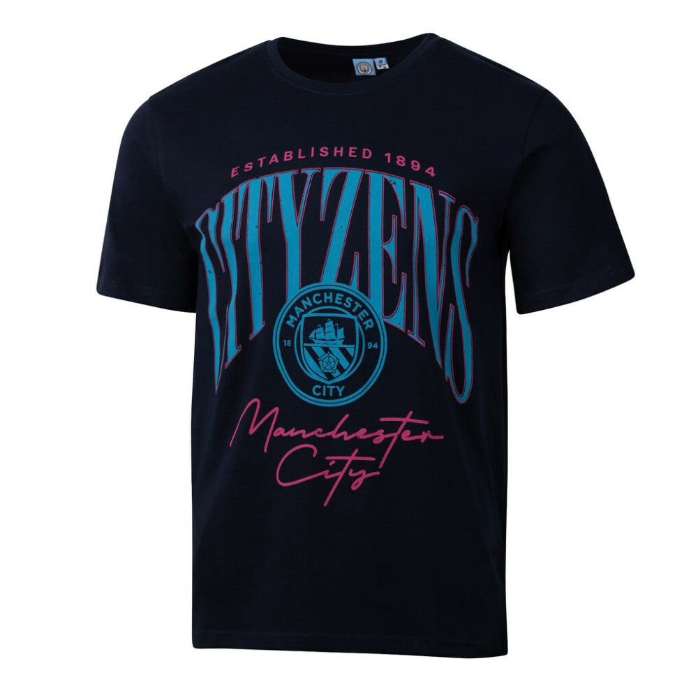 Manchester City Sport Design Sweden Hometown Hero Graphic T-Shirt Navy - FIFA World CUP