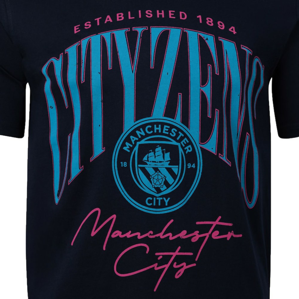 Manchester City Sport Design Sweden Hometown Hero Graphic T-Shirt Navy - FIFA World CUP