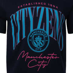 Manchester City Sport Design Sweden Hometown Hero Graphic T-Shirt Navy - FIFA World CUP