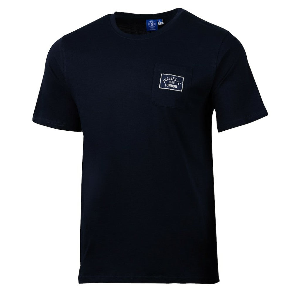 Chelsea Sport Design Sweden Relaxed Post Match Pocket T-Shirt Navy - FIFA World CUP