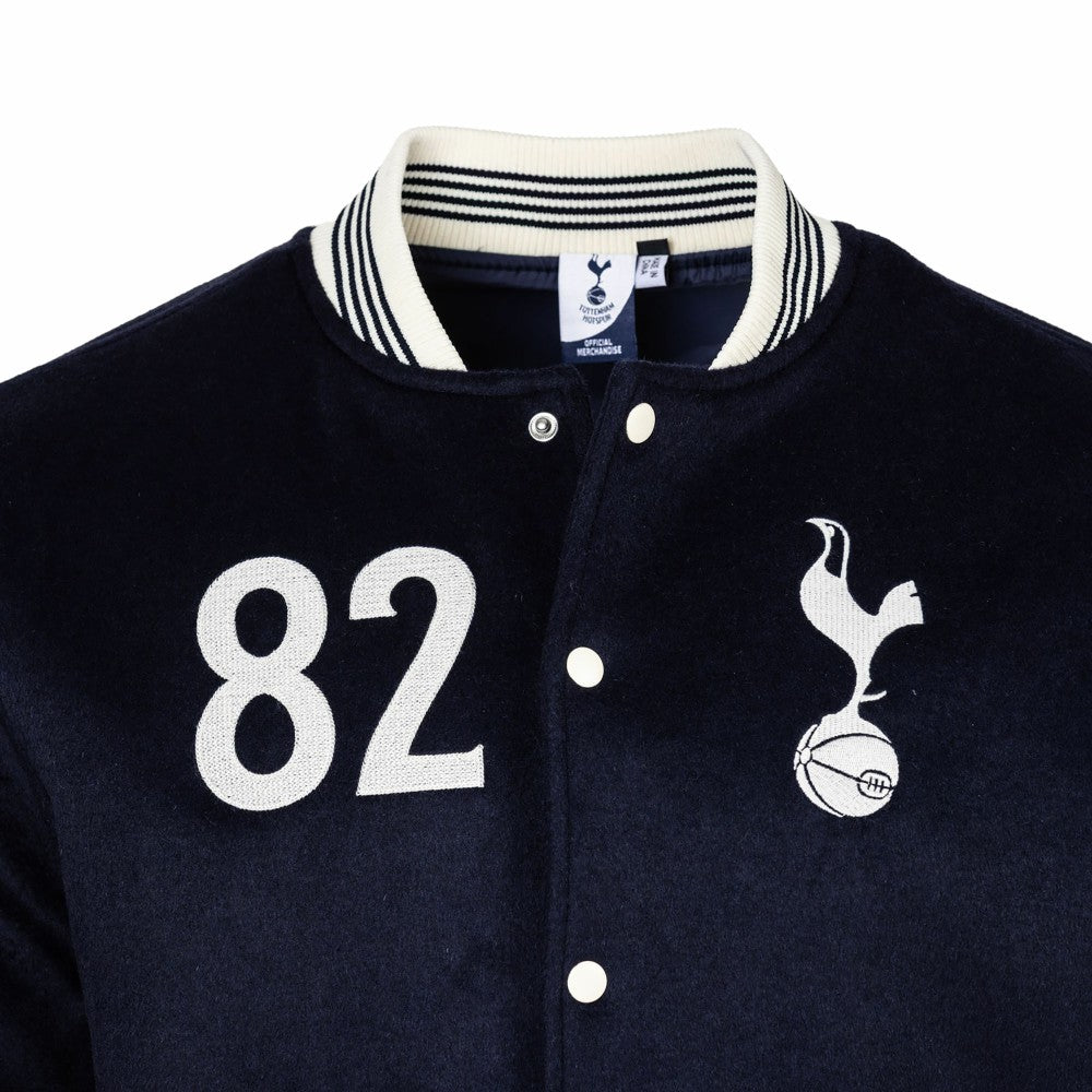 Tottenham Hotspur Sport Design Sweden Free Kick Wool Varsity Jacket Navy - FIFA World CUP