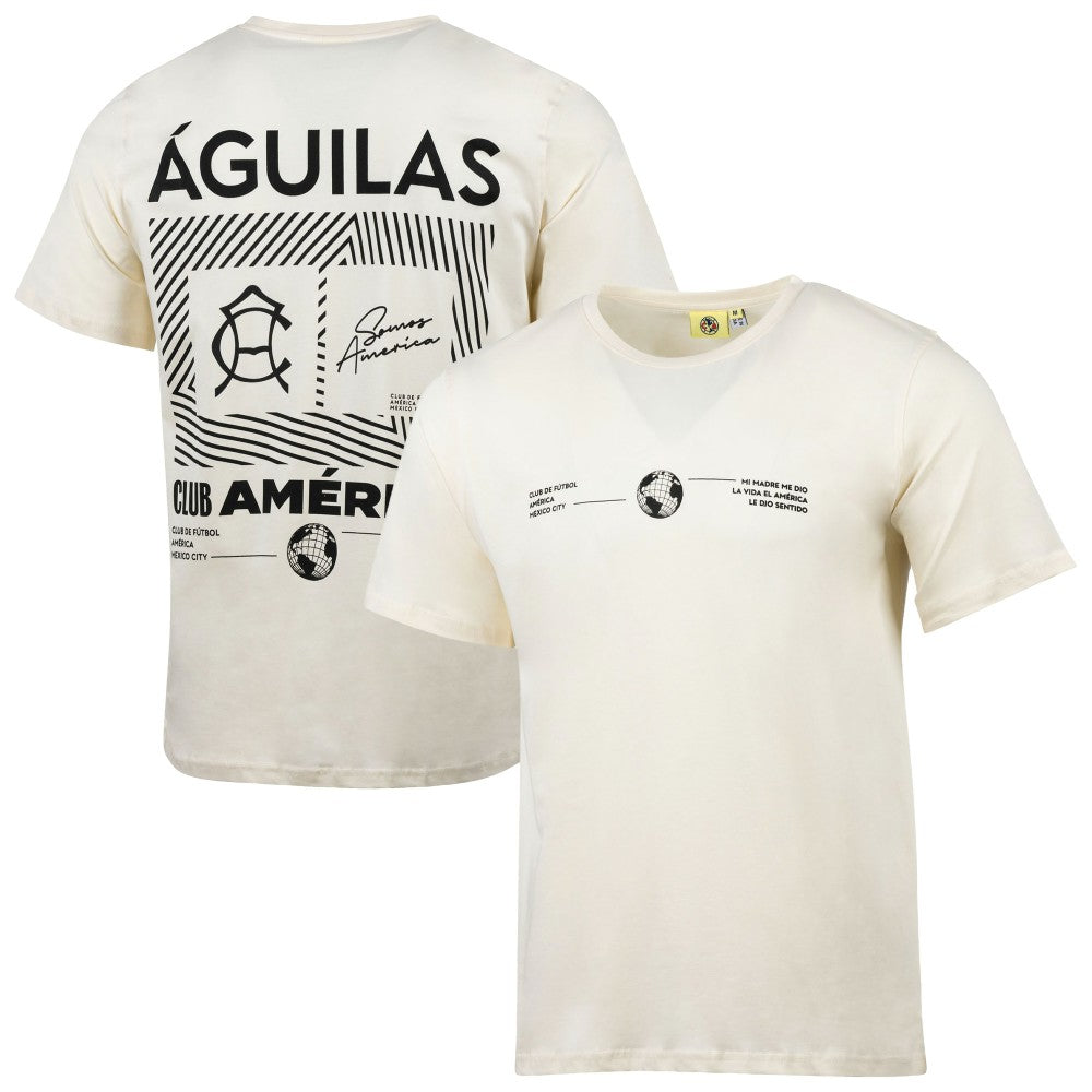 Club America Sport Design Sweden Everyday Relaxed T-Shirt Cream - FIFA World CUP