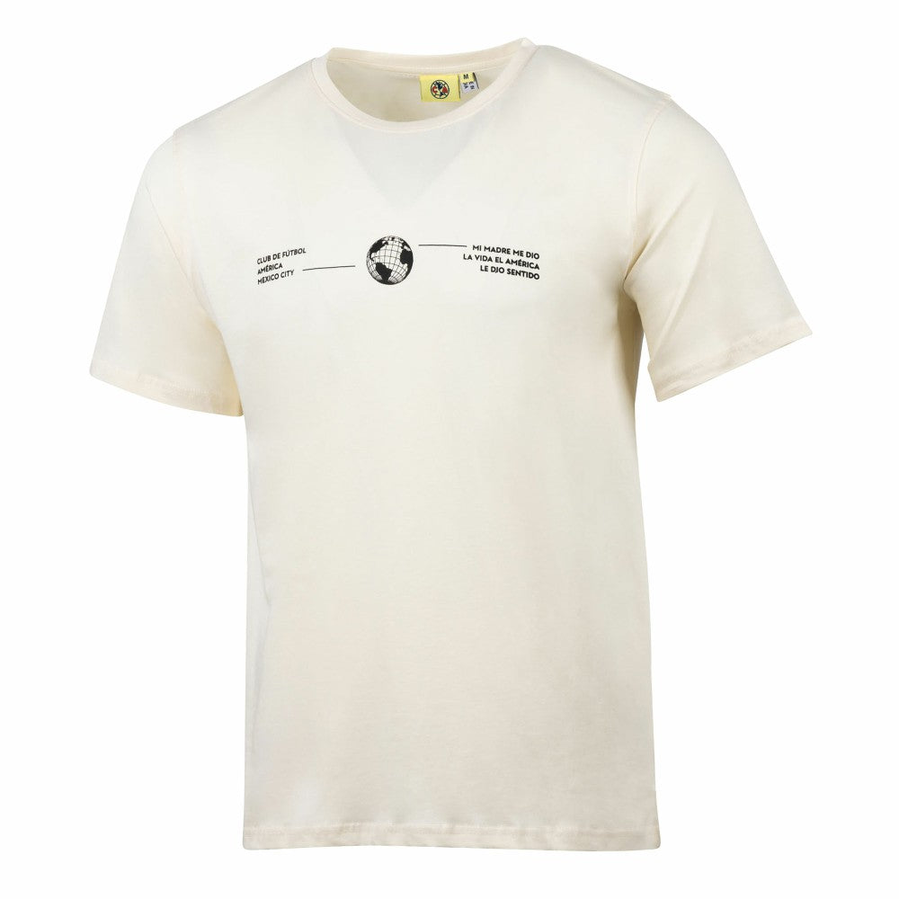 Club America Sport Design Sweden Everyday Relaxed T-Shirt Cream - FIFA World CUP