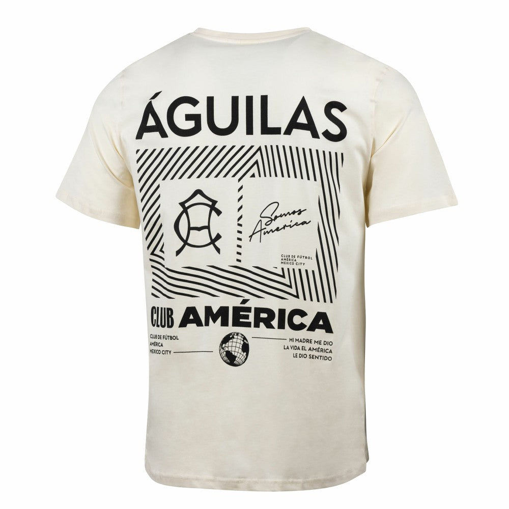 Club America Sport Design Sweden Everyday Relaxed T-Shirt Cream - FIFA World CUP