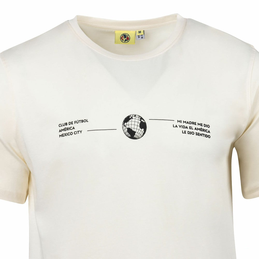 Club America Sport Design Sweden Everyday Relaxed T-Shirt Cream - FIFA World CUP