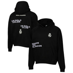 Real Madrid Sport Design Sweden Overtime Oversized Raglan Hoodie Black - FIFA World CUP