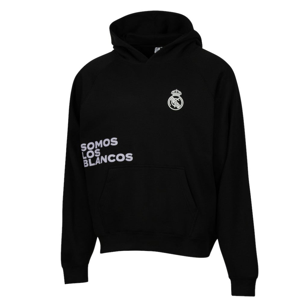 Real Madrid Sport Design Sweden Overtime Oversized Raglan Hoodie Black - FIFA World CUP