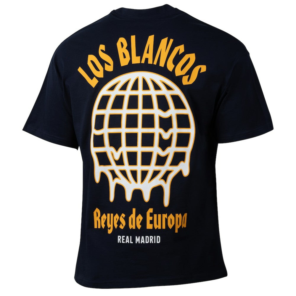 Real Madrid Sport Design Sweden Youth Game Day Graphic T-Shirt Navy - FIFA World CUP
