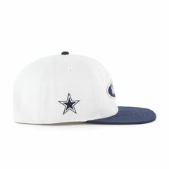 Dallas Cowboys '47 Foundational Captain Snapback Hat White/Navy | 47 brand