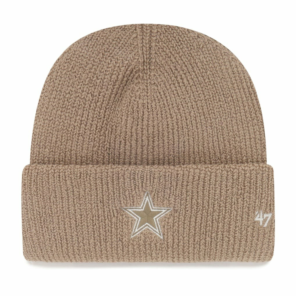 Dallas Cowboys '47 Foundational Cuffed Knit Hat Tan | 47 brand