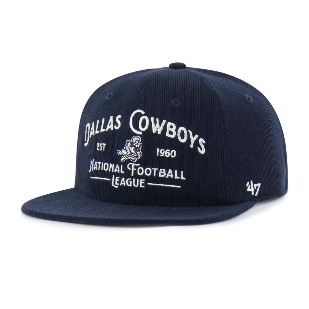 Dallas Cowboys '47 Whitlock Captain Corduroy Adjustable Hat Navy | 47 brand