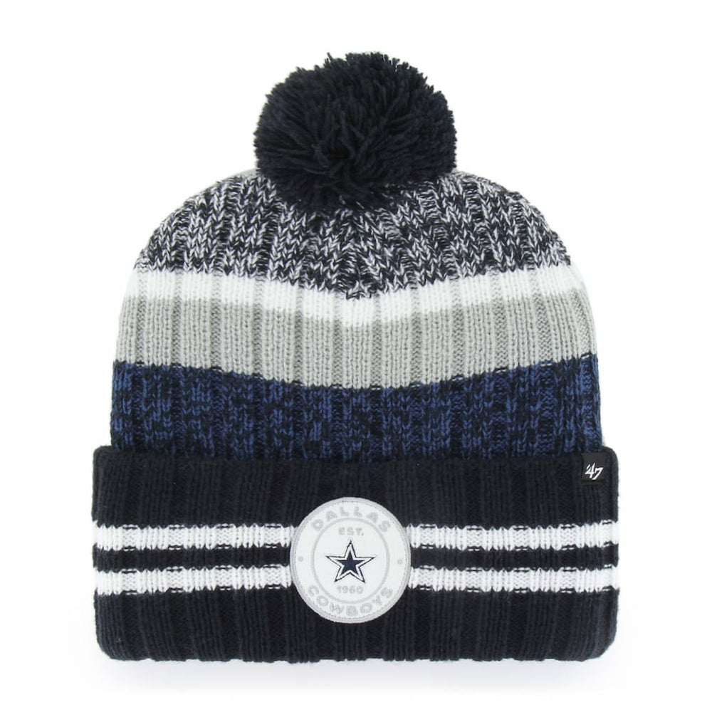 Dallas Cowboys '47 Quiver Cuffed Pom Knit Hat Navy | 47 brand