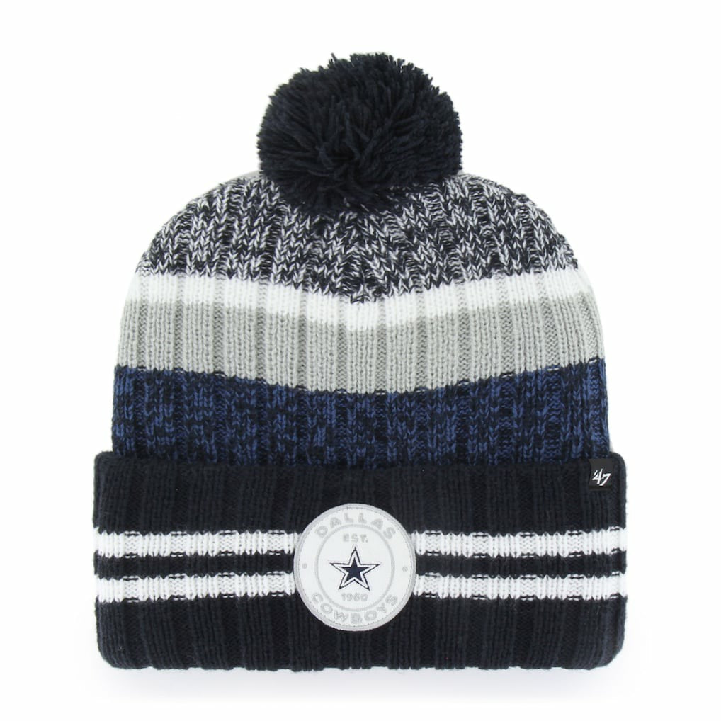 Dallas Cowboys '47 Quiver Cuffed Pom Knit Hat Navy | 47 brand