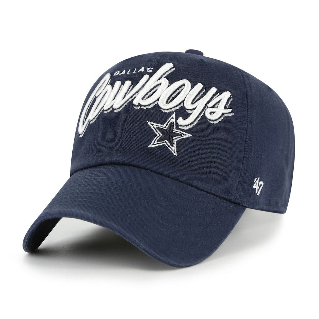 Dallas Cowboys '47 Women's Ariana Clean Up Adjustable Hat Navy | 47 brand