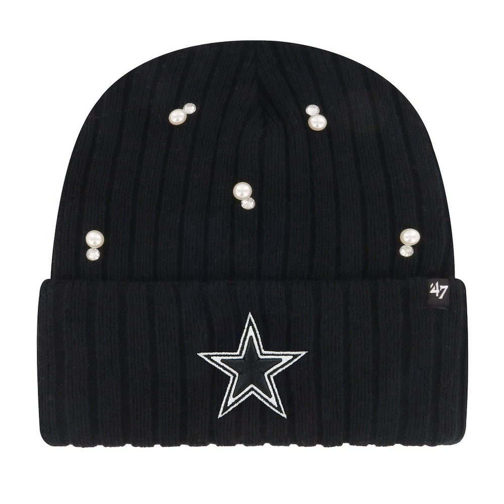 Dallas Cowboys '47 Women's Claudette Cuffed Knit Hat Black | 47 brand