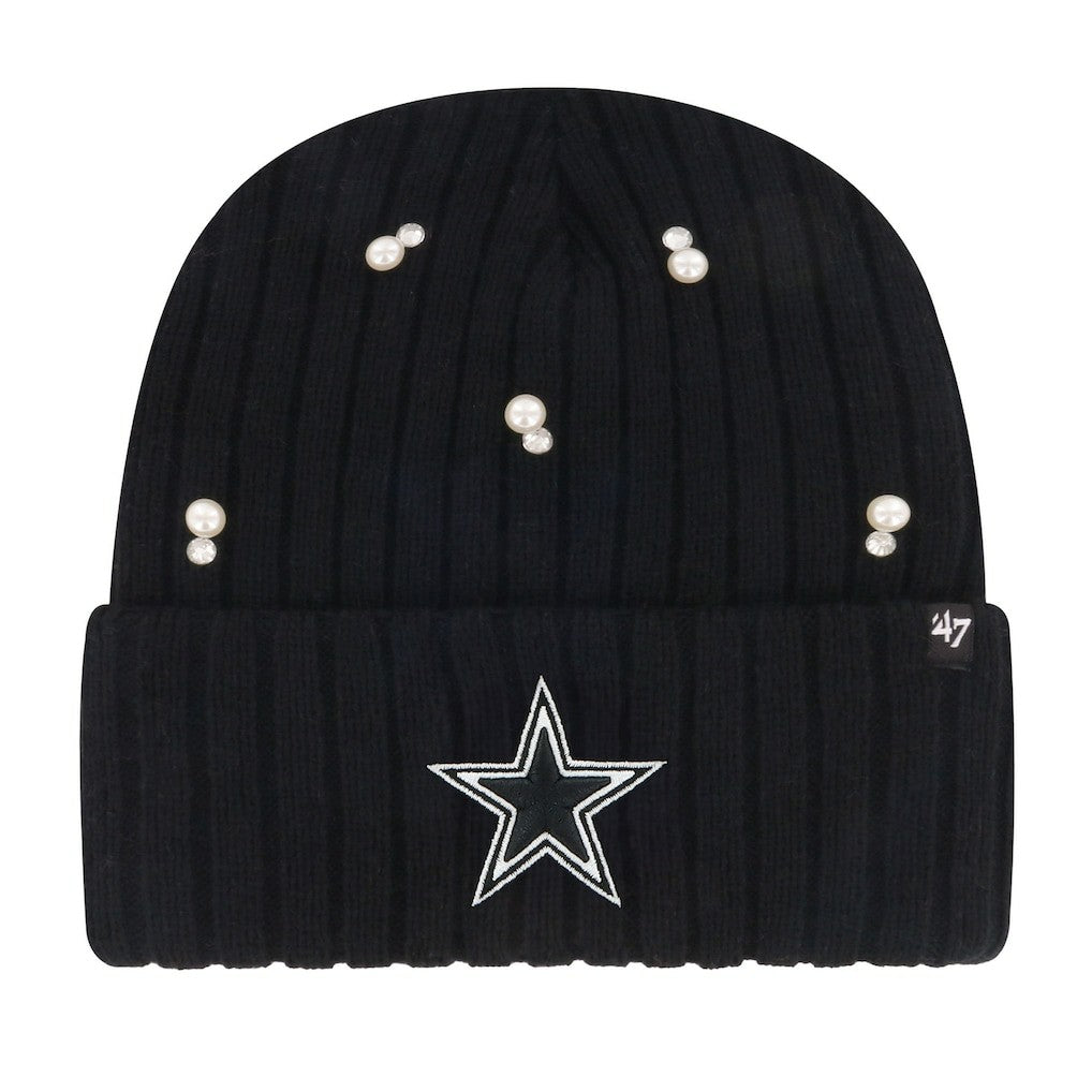 Dallas Cowboys '47 Women's Claudette Cuffed Knit Hat Black | 47 brand