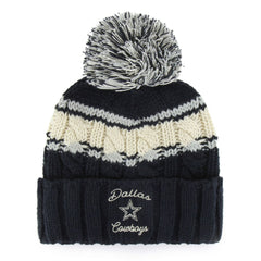 Dallas Cowboys '47 Women's Emma Cuffed Knit Hat with Pom Navy | 47 brand
