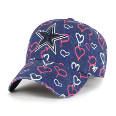 Dallas Cowboys '47 Girls Youth Mural Clean Up Adjustable Hat Navy | 47 brand