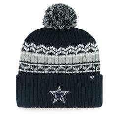 Dallas Cowboys '47 Youth Polar Vortex Cuffed Knit Hat with Pom Navy | 47 brand
